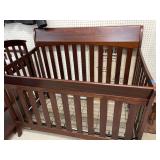 Baby bed frame & springs. Graco. Convertible.