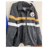 NFL Steelers jacket. Leather. Size XL.