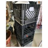 4 Plastic Totes Dairy / Food