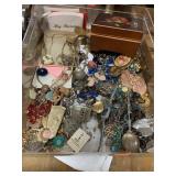 Misc Assorted Jewelry Items & Music box