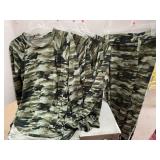 5pc Camo lot.  4 cozy shirts S. M. L & XL. Pants.