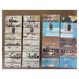 4 pc lot of picture / memo holders.  18x6x 2in.