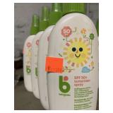 5 bottles SPF 50+ Sunscreen Spray