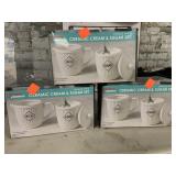 Vntg White Cream & Sugar Set