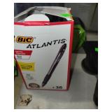 Opened box of Bic Atlantis Pens