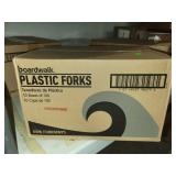 Case of Plastic Forks 10 boxes of 100
