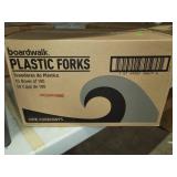 Case of Plastic Forks 10 boxes of 100
