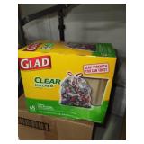 Glad Clear Kitchen Bags 13 Gallon  45 Bags
