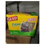 Glad Clear Kitchen Bags 13 Gallon  45 Bags