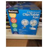 Holmes 6 Inch Clip/Table Fan