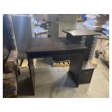 Desk with Monitor Stand & Drawer