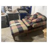 Lounge Chair with Ottoman (ripped, see pictures)