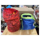 2 Bags - Wood Blocks & Marble Run Set