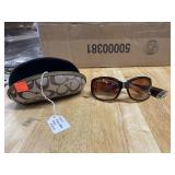 Coach Brand Sunglasses & Case (Hinge Broken)