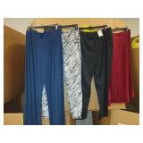 3 Pair XL Slip On Pants & XL Ribbed Skirt