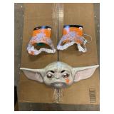 Star Wars Baby Yoda Mask and Two Light-up Tiaras