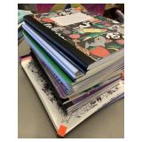 Notepads & Folders (approx 20 notepads)