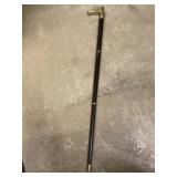 Brass Horsehead Cane   34 in Tall