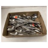 Lot of Rose Pattern Stainless Flatware