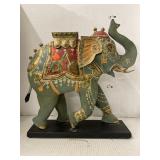 Metal Indian Elephant Decorative Piece. 16 in