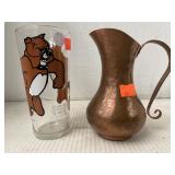 Small Copper Pitcher and Spike the Dog Pepsi