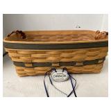 Large Longaberger Basket with Collections Club