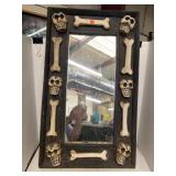 Skeleton Motif Mirror.  31x18 in
