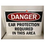 Metal Warning Sign 24 x 20 inches