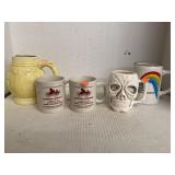 Lot of Five Assorted Cups and Mugs