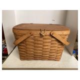 Large Longaberger Woven Picnic Basket