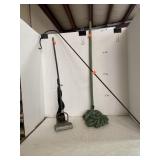 Vintage Doll Sweeper and Mop. And 48 inch