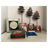 Christmas Lot Candle Holders, Keepsake Ornaments