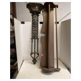 Large Wall Sconce  and 37 in Wooden Quilt Rack