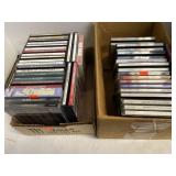 2 Boxes of CDs Christmas, Big Bands and