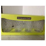 Fancy Plastic glasses & cutting board w/ strainer