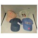 4 Cnt Ladies Baseball Style Hats