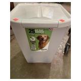 Rolling Dog Food Container Holds 25 lbs.