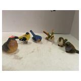 6 Bird Figurines