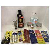 9ct. Tanning Lotions /2 Cnt Sugar Scrubs/1 Bath