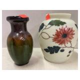 2 Vases Approx 6in Tall Great Fall Colors