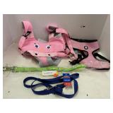 4pc Lot of Dog Leashes & Harnesses