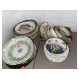 Dish ware.  China. Lots of vintage pieces.