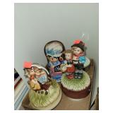 Flat of 4 Music Boxes