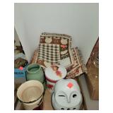 Lot of Fall Decor & 6 Cotton Placemats