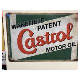 CASTROL MOTOR OIL. Metal Sign.  8x12.