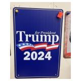 TRUMP for President 2024. Metal Sign.  8x12.