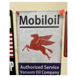 MOBILOIL. Metal Sign.  8x12.