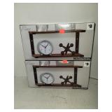 2 Cnt 2 Tier Floating  Wall Shelves