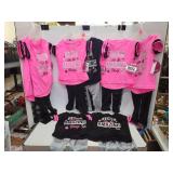 9 Cnt Little Girls Outfits Ranging from 12 to 24