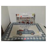Fall Tapestry Runner & 8 Cnt Tapestry Placemats